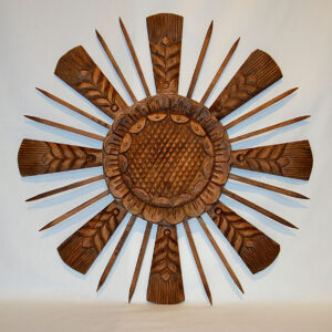 Wood carving Sun