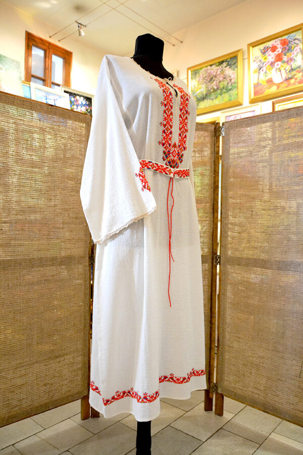 Embroidered-Women-Long-Shirt-Traditional-Bulgarian-Symbols