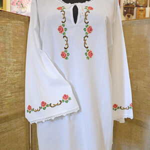Women blouse hand made embroidery traditional Bulgarian symbols