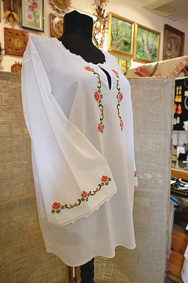 Women blouse hand made embroidery traditional Bulgarian symbols