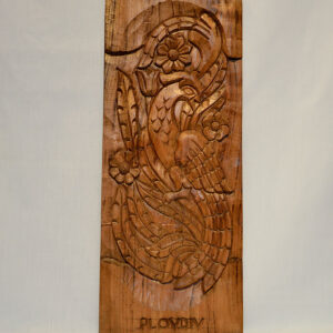 Phoenix wood carving