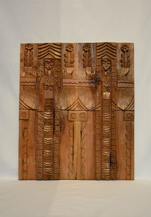 Round dance wood carving