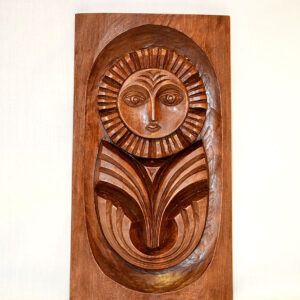 Sun linden woodcarving