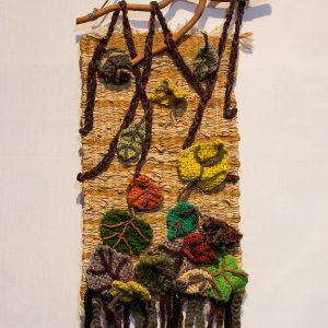 hand woven textile wall panel
