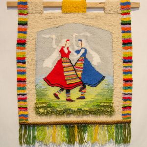 hand woven textile wall panel