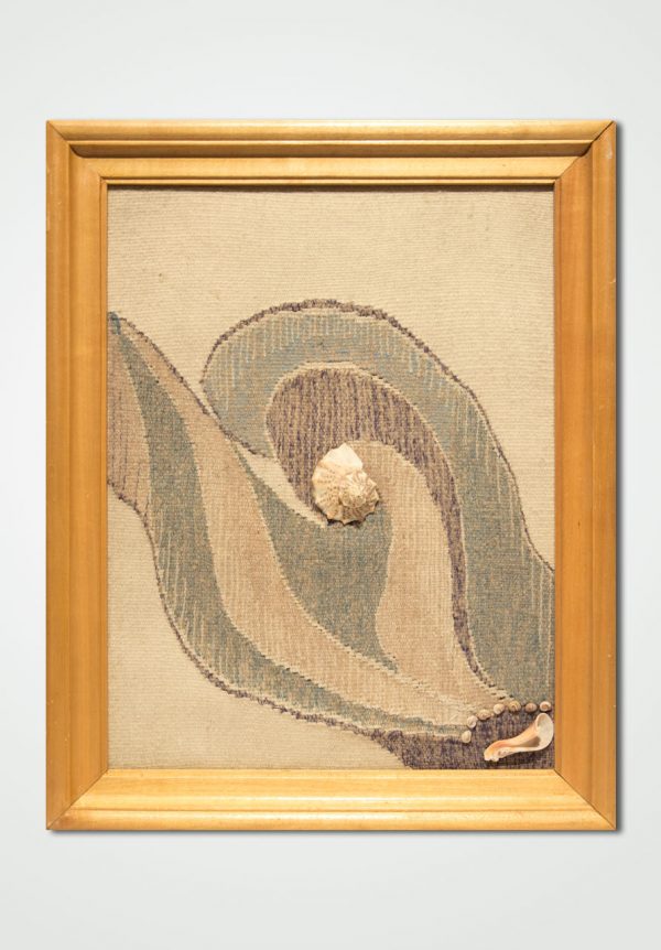 hand woven textile wall panel snail
