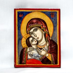 wood orthodox icon St. Mary