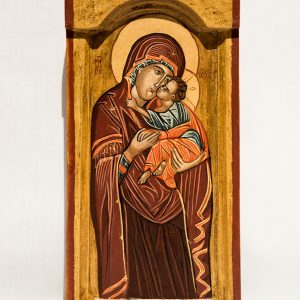wood orthodox icon St. Mary