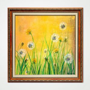 oil painting dandelions