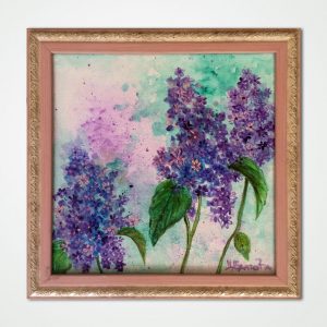 oil painting lilac