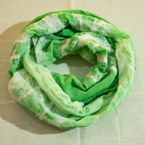 Scarf of felt and fabric