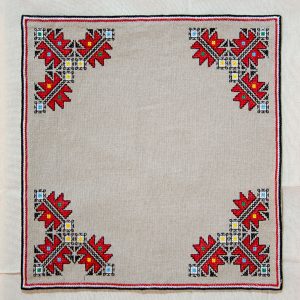 handmade bulgarian embroidery serviette