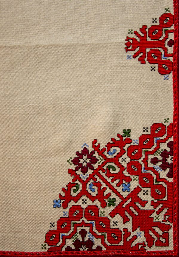 handmade bulgarian embroidery serviette