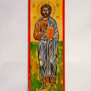 wood orthodox icon Jesus Christ