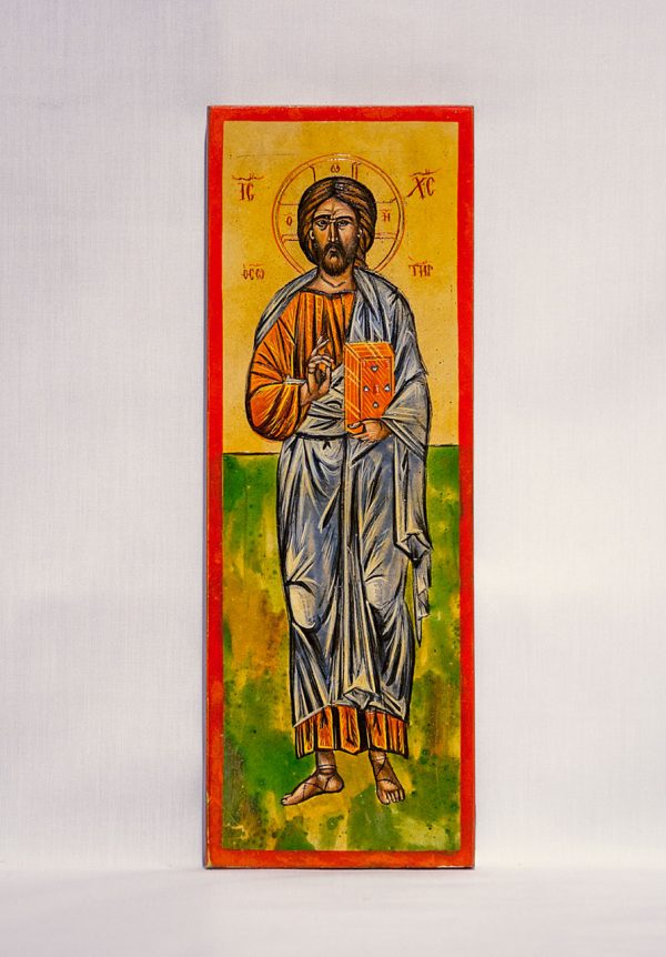 wood orthodox icon Jesus Christ