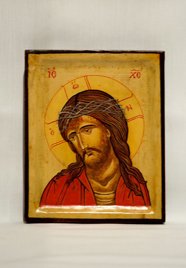 wood orthodox icon Jesus Christ