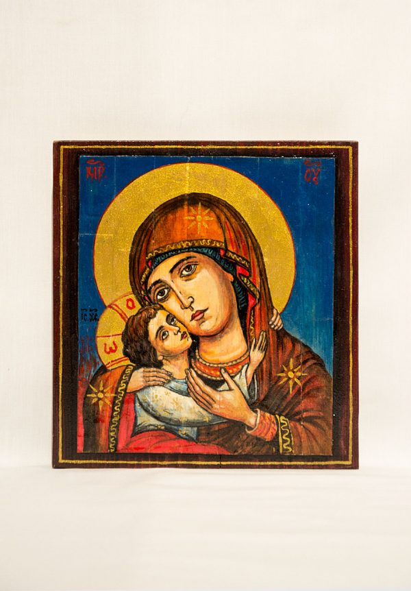 wood orthodox icon St. Mary