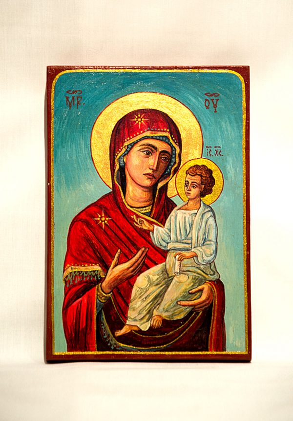 wood orthodox icon St. Mary